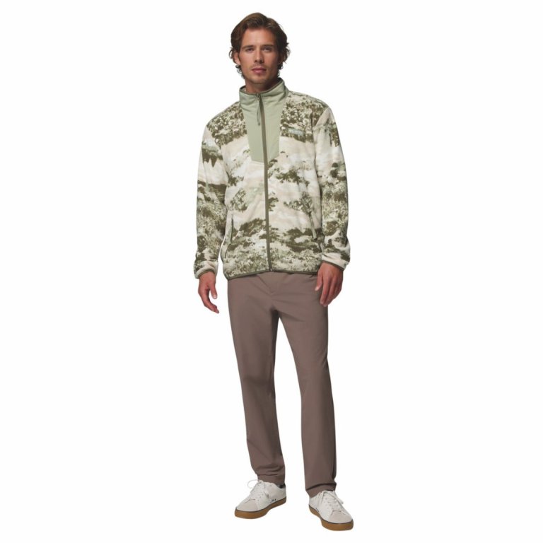 Кофта Columbia Sequoia Grove™ Printed Full Zip M - зелено/бежева