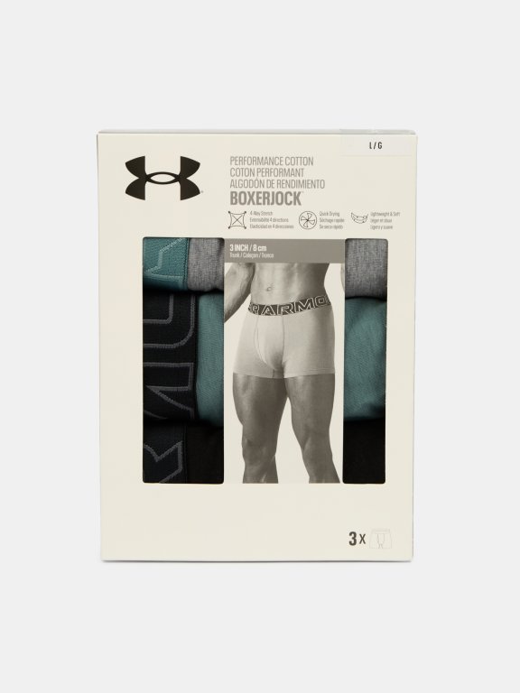 Боксерки Under Armour Perf Cotton 3In - 3Pk