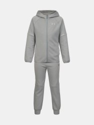 Костюм Under Armour Double Knit FZ Set Jr green/grey