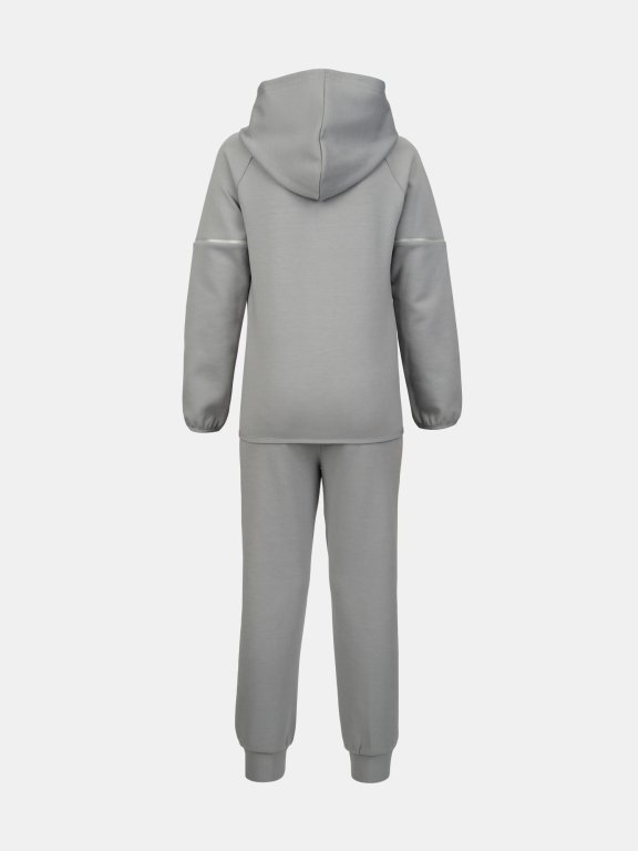 Костюм Under Armour Double Knit FZ Set Jr green/grey