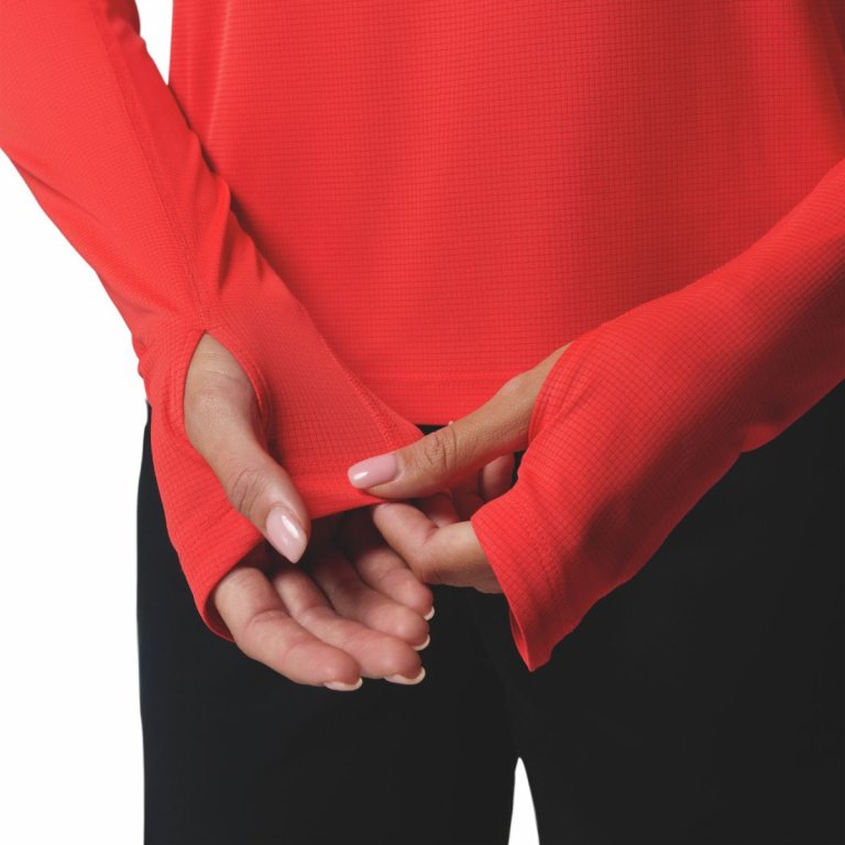 Футболка Columbia Stealth Spring™ LS Half Zip Tee W - червона