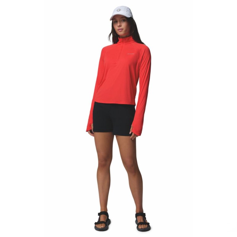 Футболка Columbia Stealth Spring™ LS Half Zip Tee W - червона