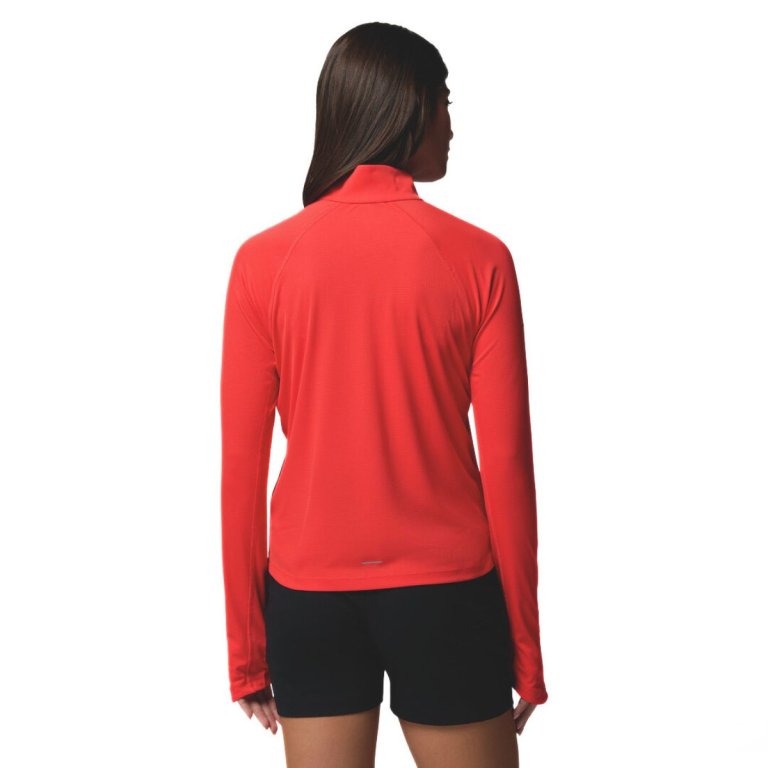 Футболка Columbia Stealth Spring™ LS Half Zip Tee W - червона