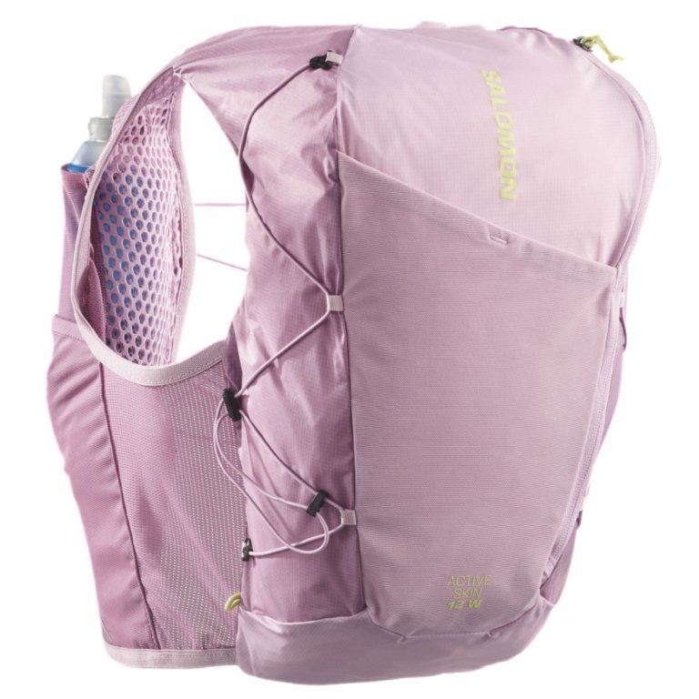 Біговий жилет Salomon Active Skin 12 Set W - рожевий