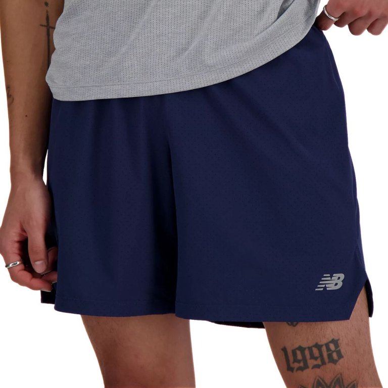 Шорти New Balance RC Short 7" M - сині