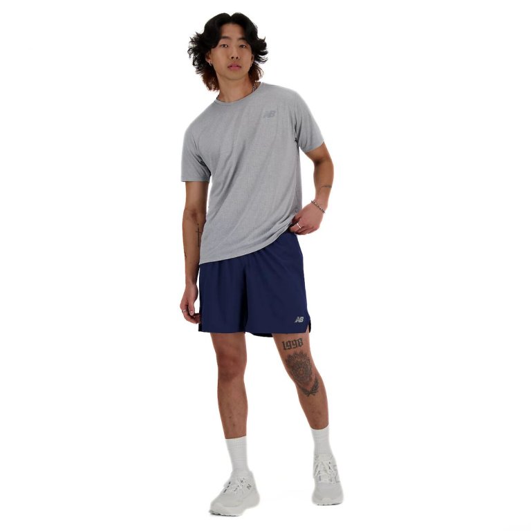 Шорти New Balance RC Short 7" M - сині