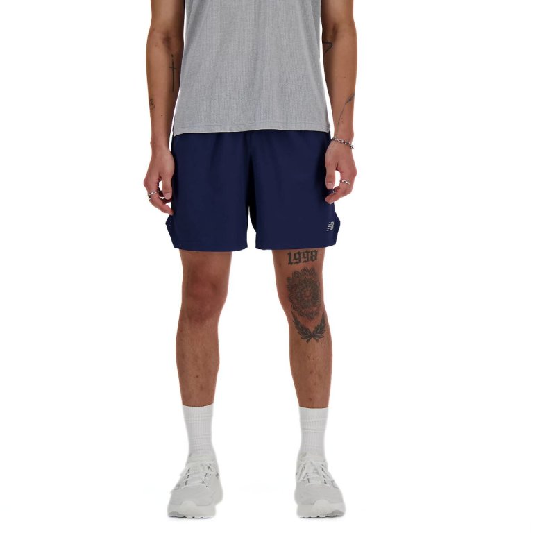 Шорти New Balance RC Short 7" M - сині