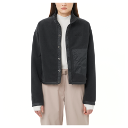 Sveter Salomon Chroma Fleece Cardigan W - čierna