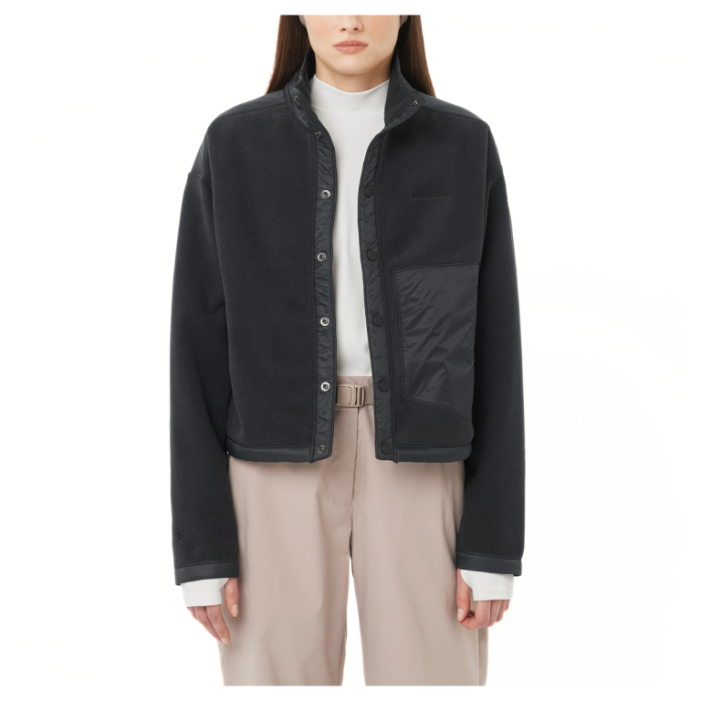 Sveter Salomon Chroma Fleece Cardigan W - čierna