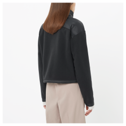 Sveter Salomon Chroma Fleece Cardigan W - čierna