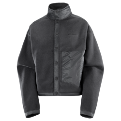 Sveter Salomon Chroma Fleece Cardigan W - čierna