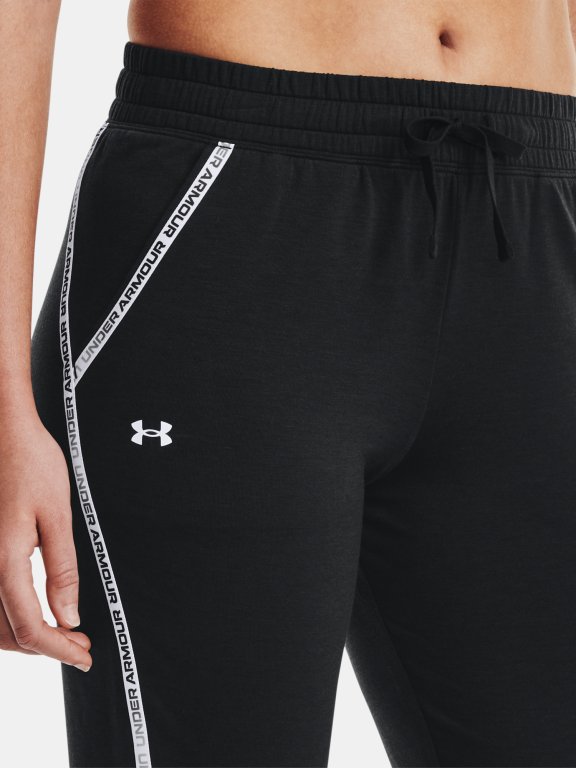 Kalhoty Under Armour Rival Terry Taped Pant Wmn Black