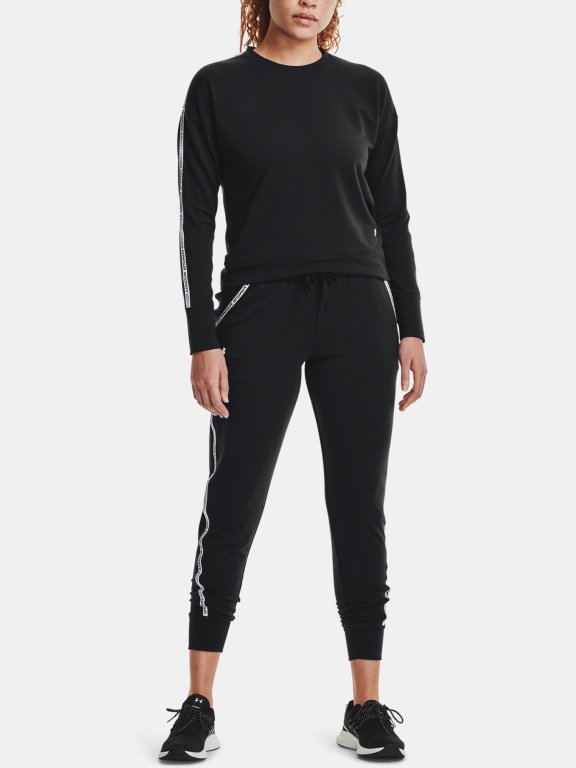 Kalhoty Under Armour Rival Terry Taped Pant Wmn Black