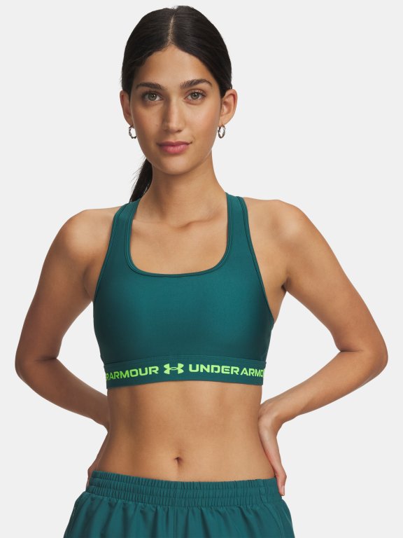 Бюстгальтер Under Armour Crossback Mid Wmn gray green