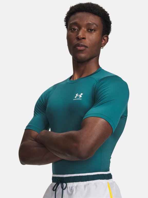 Футболка Under Armour HG Armour Comp SS Man gray green