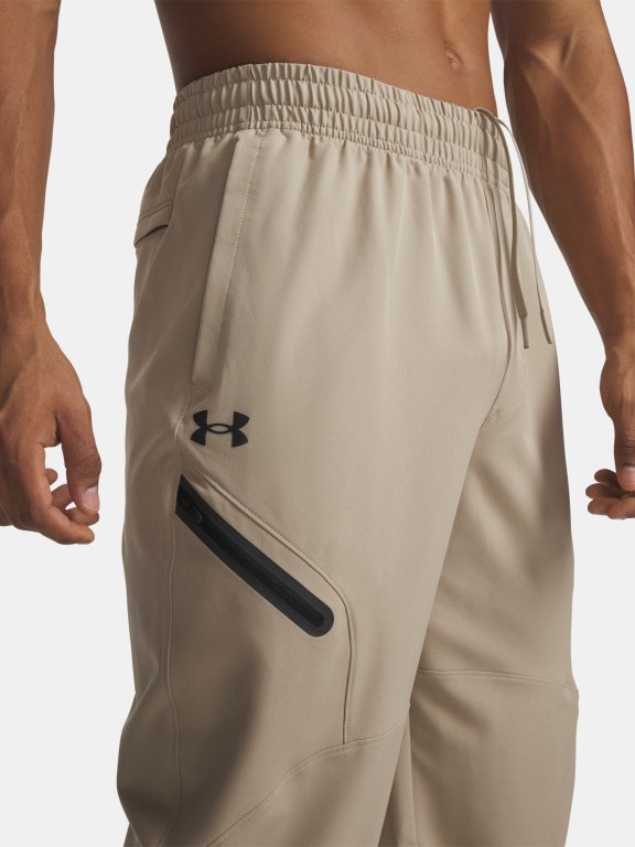 Tepláky Under Armour Unstoppable Woven Jogger Man Brown
