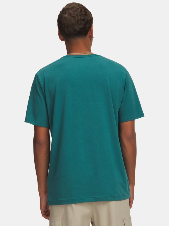 Футболка Under Armour 60/40S ARMOR GLOBE SS Man gray green