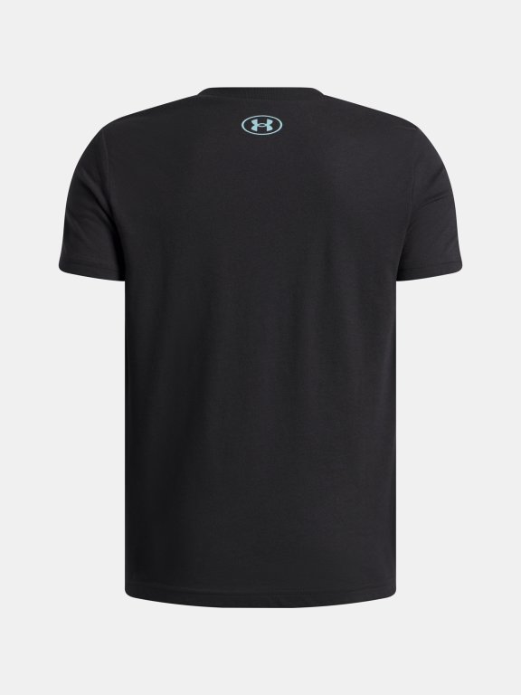 Футболка Under Armour Logo Wm Collage SS Jr black