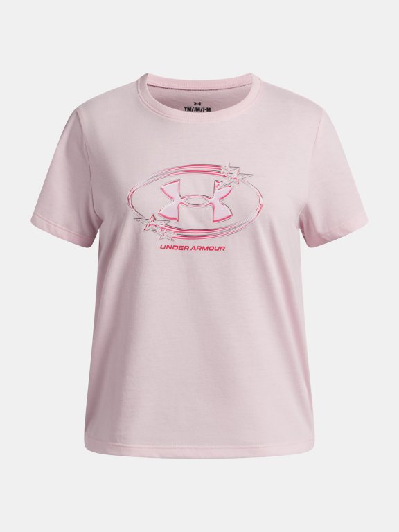 Футболка Under Armour Star Logo Lockertag SS Jr Pink