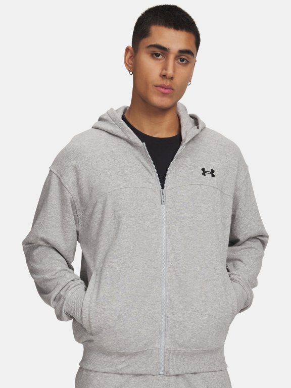 Світшот Under Armour Rival LW FZ Чоловічий зелено-сірий