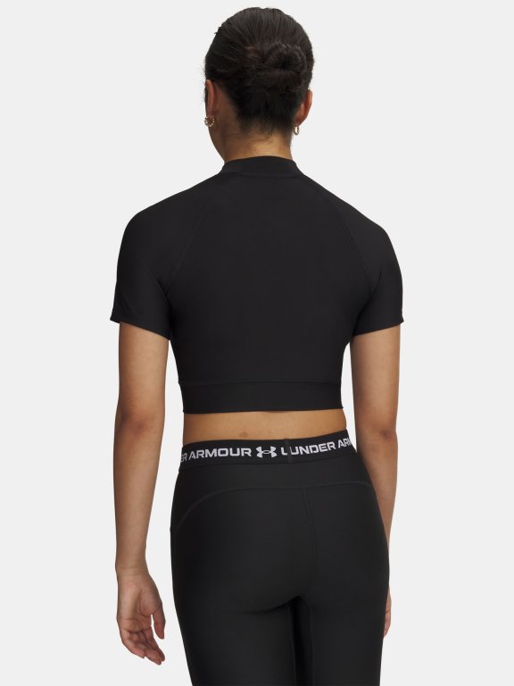 Футболка Under Armour HeatGear Crop Mock SS Wmn black