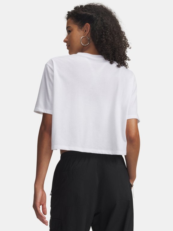 Футболка Under Armour WM CROP SS Wmn white