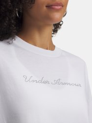 Футболка Under Armour WM CROP SS Wmn white