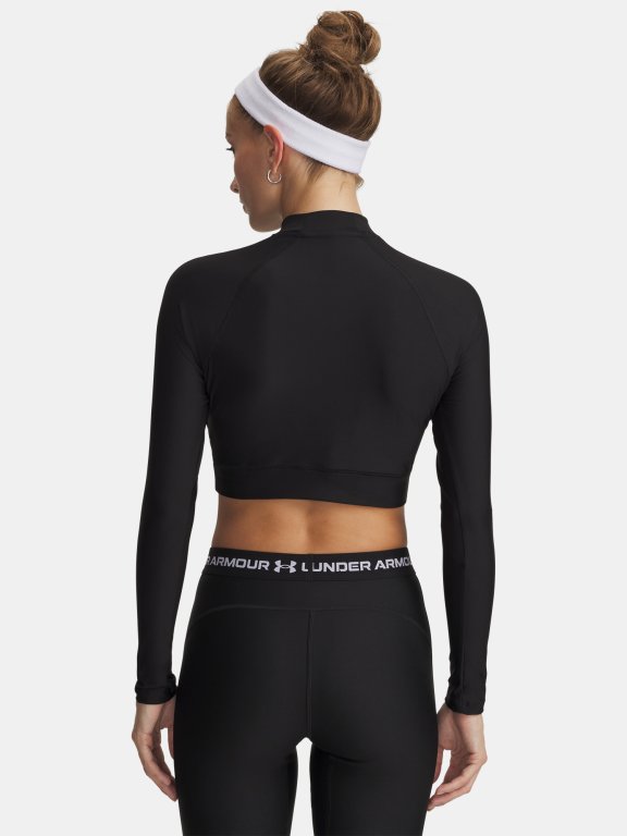 Футболка Under Armour HeatGear Crop Mock LS Wmn black