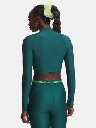 Футболка Under Armour HeatGear Crop Mock LS Wmn gray green
