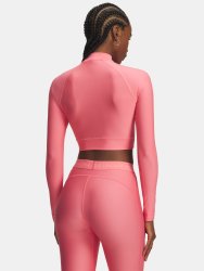 Топ Under Armour HeatGear Crop Mock LS Wmn Pink