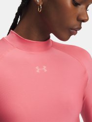 Топ Under Armour HeatGear Crop Mock LS Wmn Pink