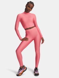 Топ Under Armour HeatGear Crop Mock LS Wmn Pink