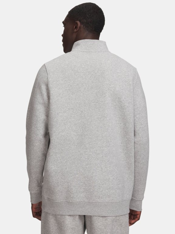 Світшот Under Armour Icon Fleece 1/4 Zip зелено-сірий