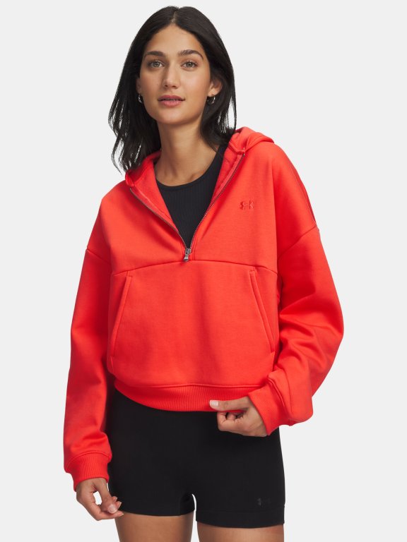 Толстовка Under Armour Icon Fleece HZ Hoodie Wmn Red
