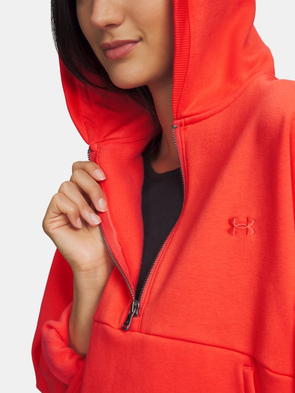 Толстовка Under Armour Icon Fleece HZ Hoodie Wmn Red