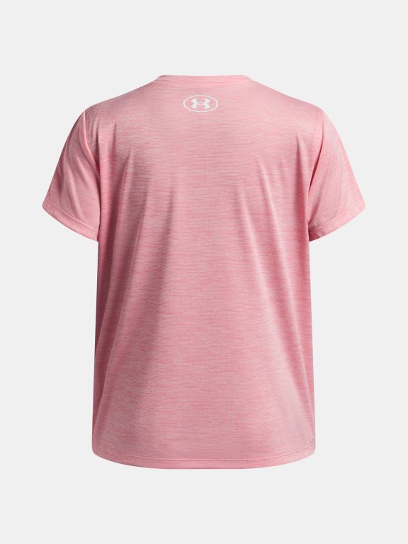 Футболка Under Armour Tech Twist Wdmk Logo SS Jr Pink