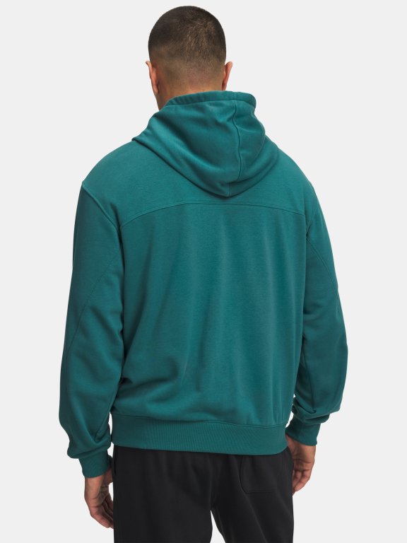 Худі Under Armour Rival LW Graphic Чоловіче gray green з капюшоном