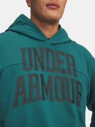 Худі Under Armour Rival LW Graphic Чоловіче gray green з капюшоном