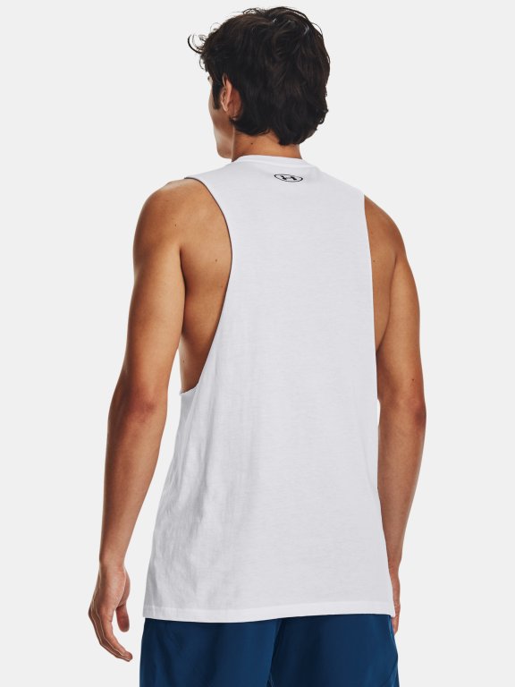 Майка Under Armour Left Chest Cut Off Tank Man white