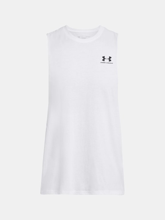 Майка Under Armour Left Chest Cut Off Tank Man white
