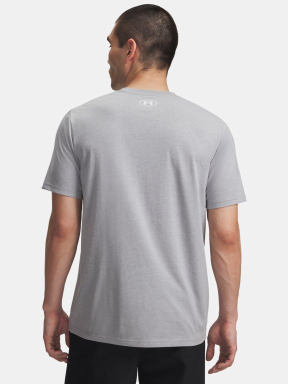 Футболка Under Armour Sportstyle Logo Update SS Man green/grey