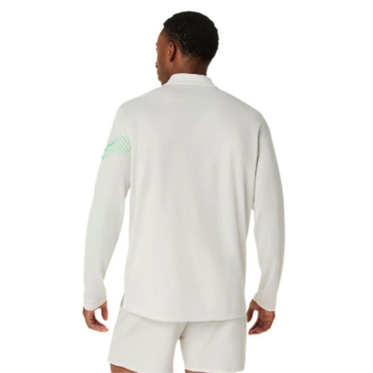 Футболка Asics Icon LS 1/2 Zip Top M - біла