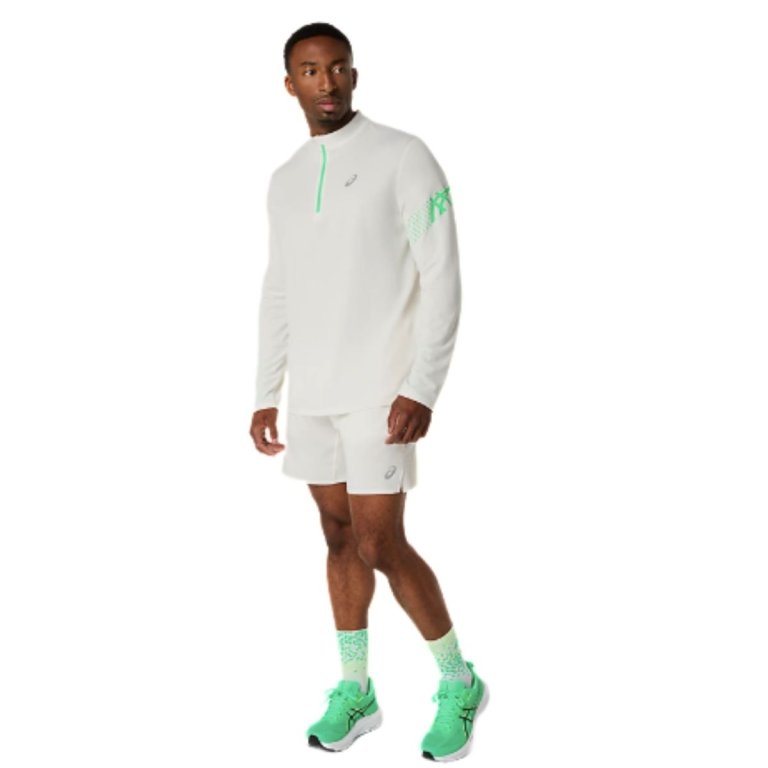 Футболка Asics Icon LS 1/2 Zip Top M - біла