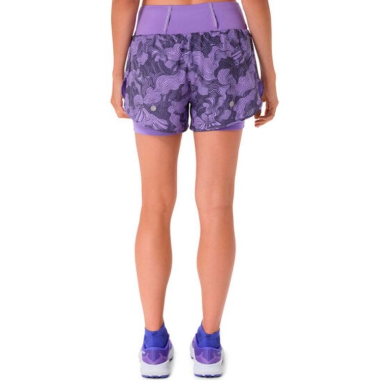 Шорти Asics Road All Over Print 2-N-1 3.5In Short W - фіолетові