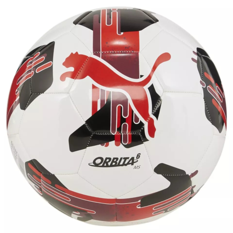 М'яч Puma Orbita 6 MS - біло/червоний