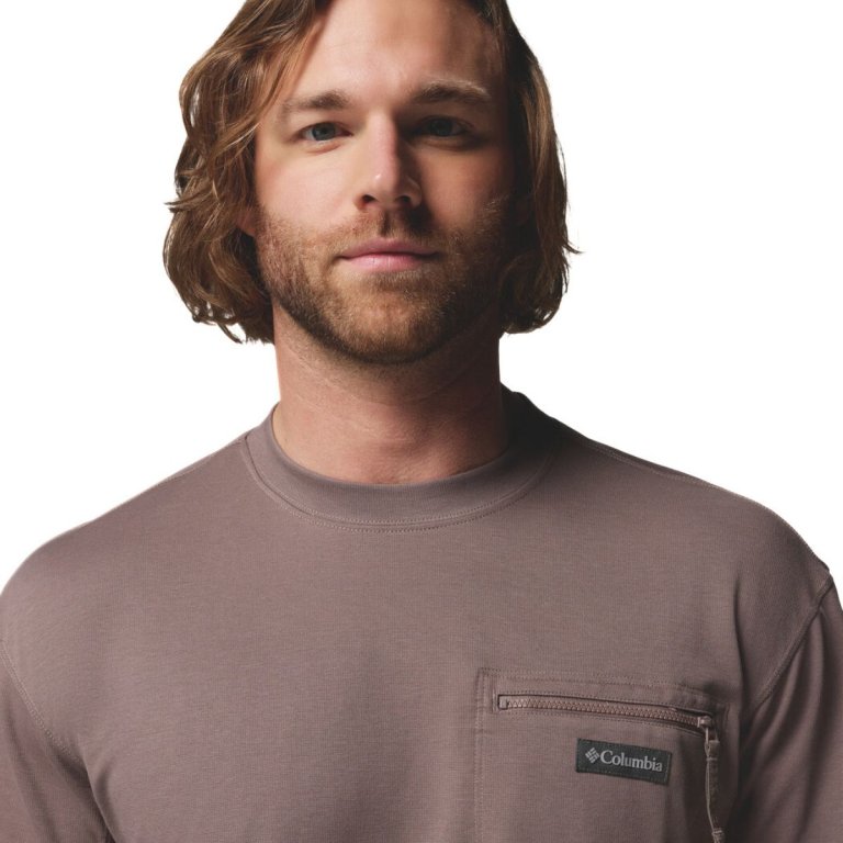 Футболка Columbia Echo Passage™ SS Crew M - коричнева