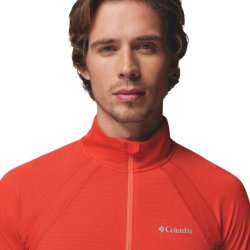 Футболка Columbia Stealth Spring™ LS Half Zip Tee M - червона