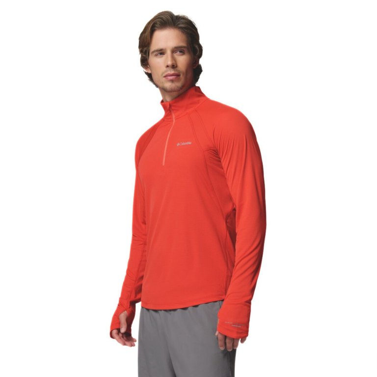 Футболка Columbia Stealth Spring™ LS Half Zip Tee M - червона
