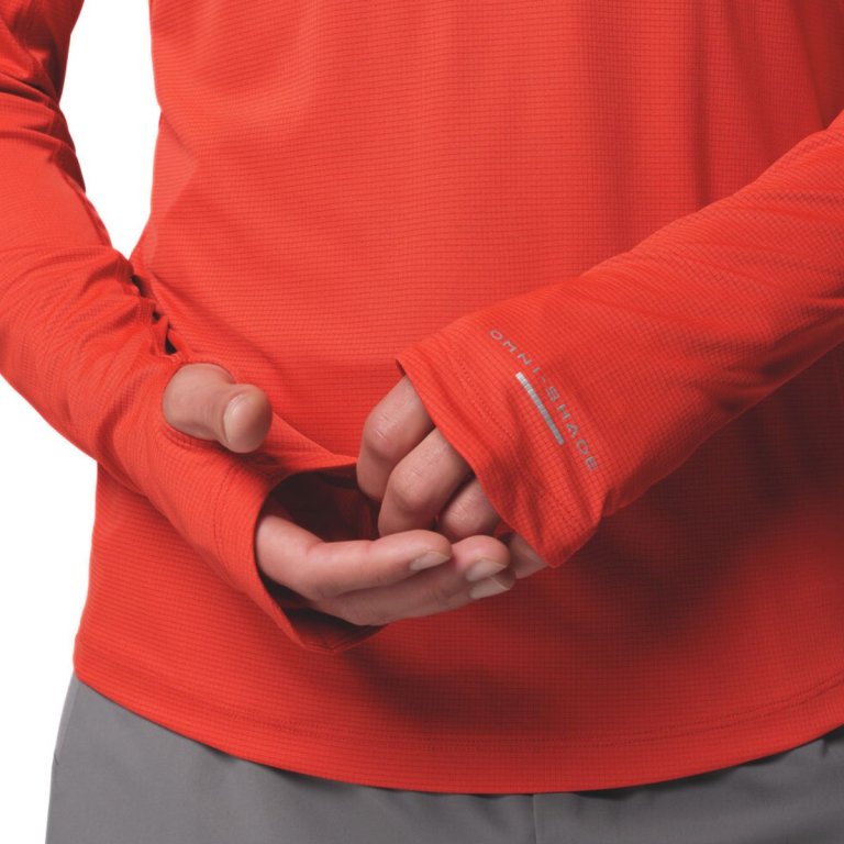 Футболка Columbia Stealth Spring™ LS Half Zip Tee M - червона