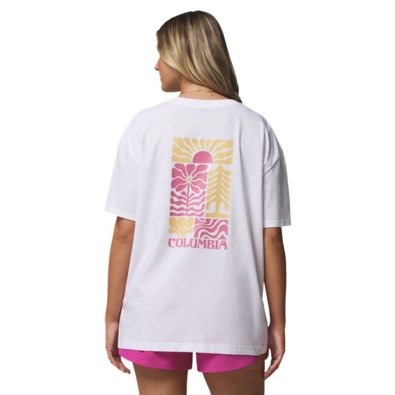 Футболка Columbia Rolling Bend™ Graphic Oversized Tee W - біла